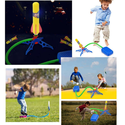 Safe & Durable Kid Air Rocket Launcher - Fun Outdoor Jump Toy for Kids & Adults - www.Shopthatapp.com