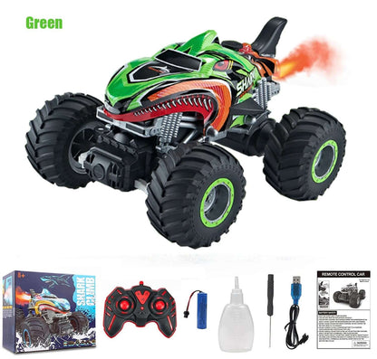 KidsToyLover 2.4G Monster RC Truck - Light, Sound & Spray Stunt Car | Ideal Gift - www.Shopthatapp.com
