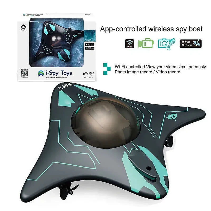 6Ch RC Submarine with Camera - WiFi FPV Boat | KidsToyLover - www.Shopthatapp.com