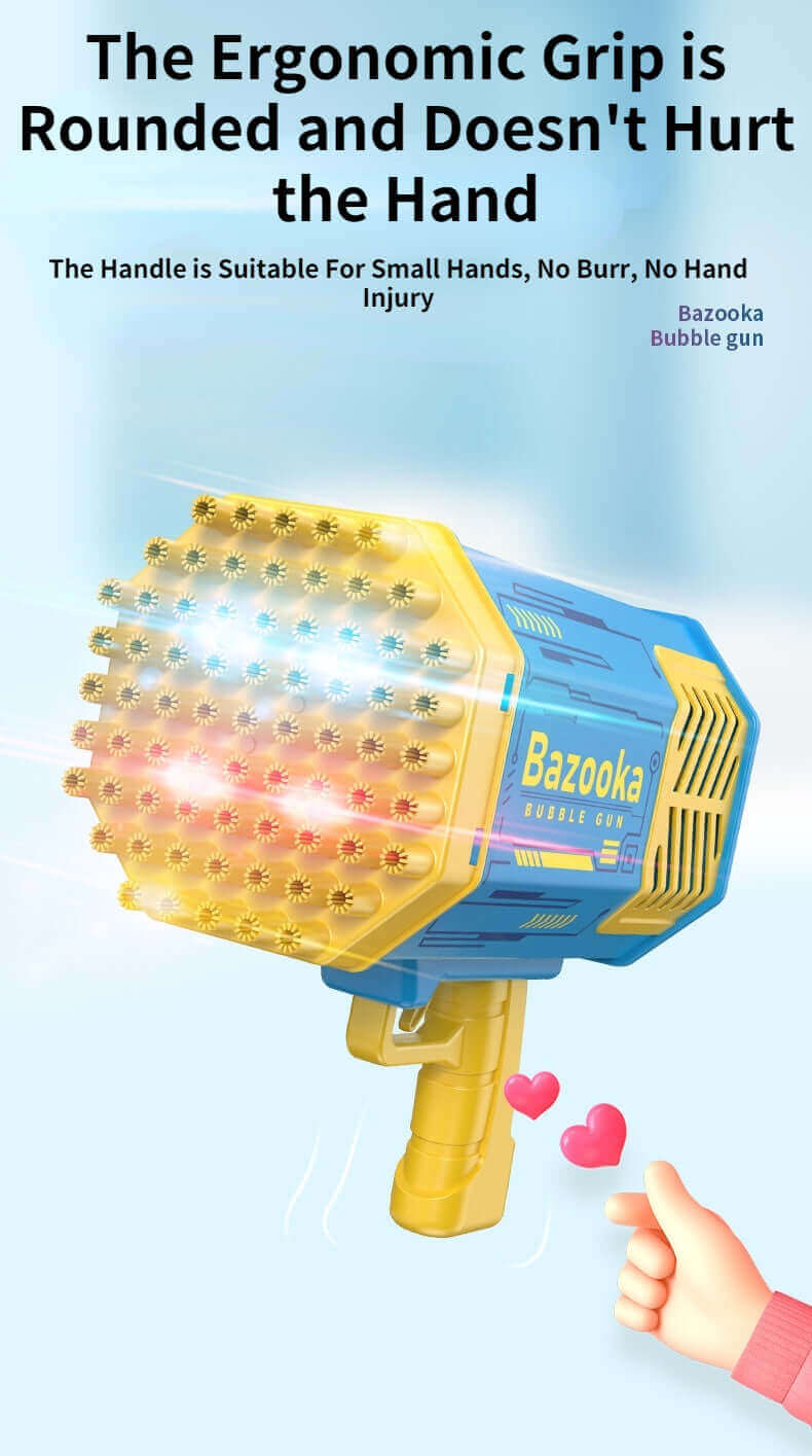 69-Hole Bubble Gun Rocket - Automatic Blower with Lights for Kids | Perfect Gift - www.Shopthatapp.com
