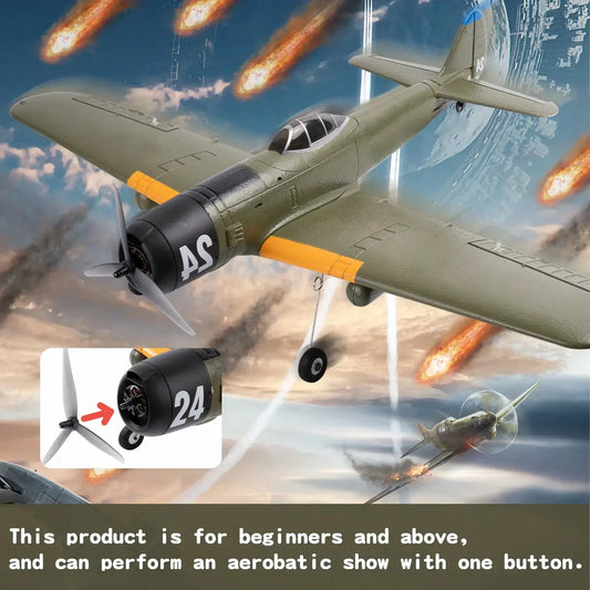 Ki84 WWII Fighter 690mm 4CH Built-in Gyro 3D/6G EPP RC Airplane RTF - www.Shopthatapp.com