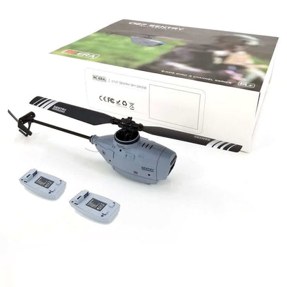 C127 Single Blade Helicopter Drone - 6-Axis Gyro, WiFi FPV, Nano HD Camera Toy - www.Shopthatapp.com