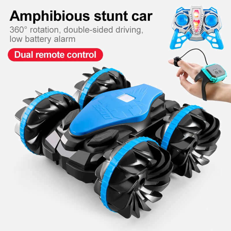 High-Tech 2.4G Amphibious Stunt RC Car - Double-Sided Tumbling | KidsToyLover - www.Shopthatapp.com