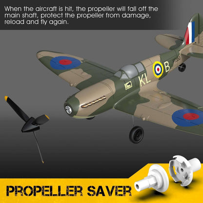 Spitfire RC-Flugzeug: 2,4G 4CH EPP Mini-Warbird-Flugzeug RTF