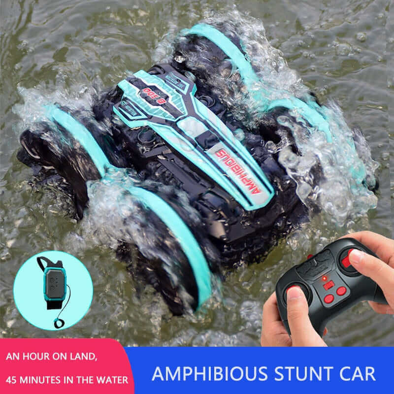 High-Tech 2.4G Amphibious Stunt RC Car - Double-Sided Tumbling | KidsToyLover - www.Shopthatapp.com