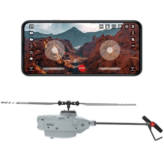 C127 Single Blade Helicopter Drone - 6-Axis Gyro, WiFi FPV, Nano HD Camera Toy - www.Shopthatapp.com