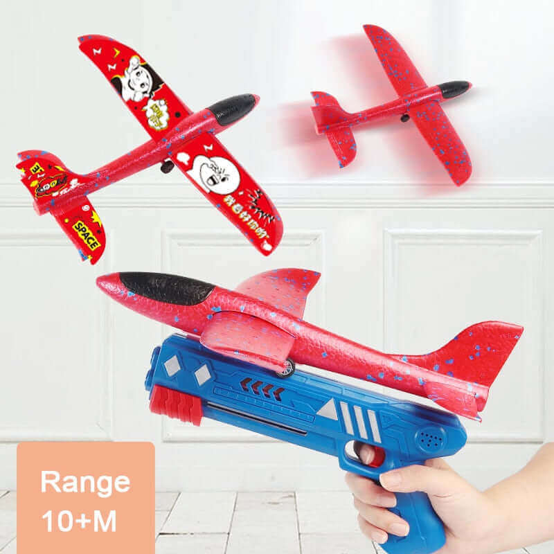 2024 Foam Plane Launcher Gun Toy - Outdoor Catapult Airplane for Kids - www.Shopthatapp.com