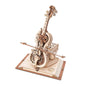 Robotime ROKR AMK63 Magic Cello: 3D Wooden Puzzle & Mechanical Music Box - Movable Stem, Creative & Fun Toy for Children and Girls - www.Shopthatapp.com