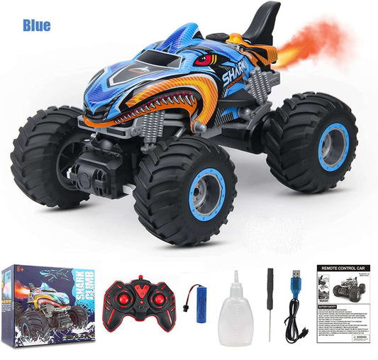 KidsToyLover 2.4G Monster RC Truck - Light, Sound & Spray Stunt Car | Ideal Gift - www.Shopthatapp.com