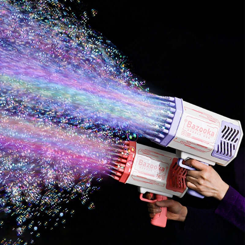 69-Hole Bubble Gun Rocket - Automatic Blower with Lights for Kids | Perfect Gift - www.Shopthatapp.com