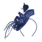 New in Hair Hoop Fascinator Hat with Hair Clip Elastic Band Faux Feather Ribbon Decor Satin Fabric Women Headband Accessories - www.Shopthatapp.com