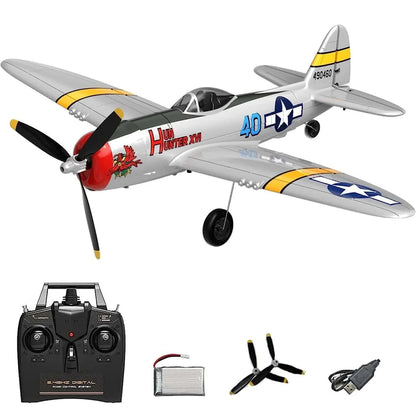 P47 Thunderbolt Warbird RC Fighter, 4Ch RTF with Xpilot, One Key Aerobatics - www.Shopthatapp.com