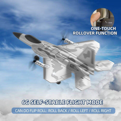 Fixed Wing 2.4G 4 Channel Kid Boy Gift BM16 for F22 Raptor RC Glider Plane Toy EPP Foam Remote Control Airplane - www.Shopthatapp.com