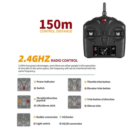 Wltoys XK A280 RC Plane P51D, 3D/6G LED, 2.4GHz, Brushless Motor, 560mm Wing - www.Shopthatapp.com