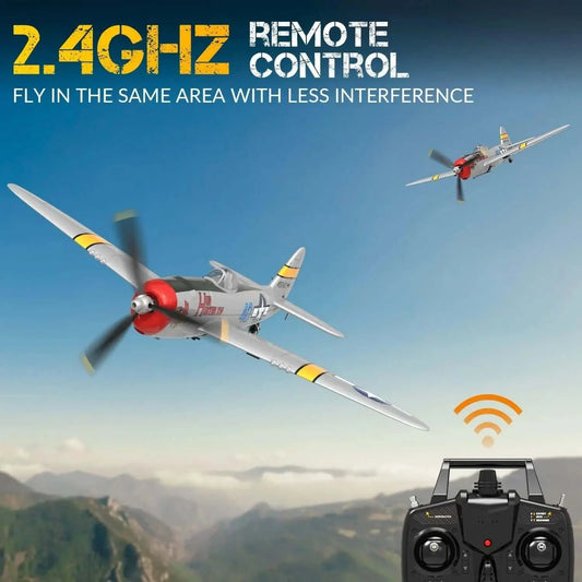 P47 Thunderbolt Warbird RC Fighter, 4Ch RTF with Xpilot, One Key Aerobatics - www.Shopthatapp.com