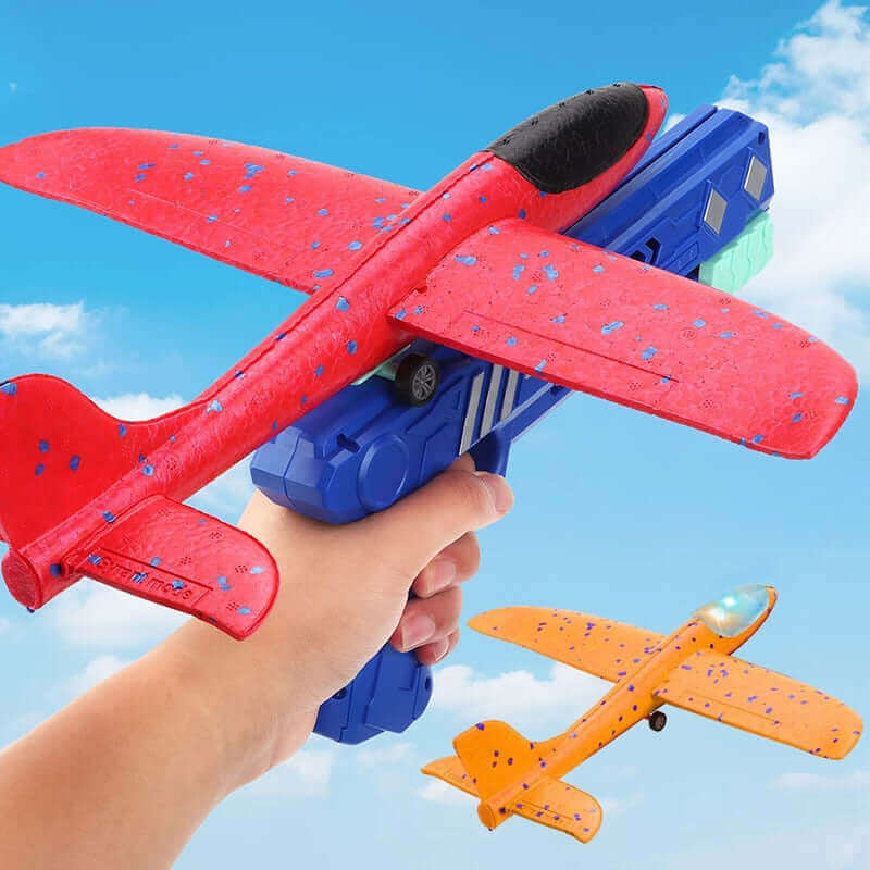 2024 Foam Plane Launcher Gun Toy - Outdoor Catapult Airplane for Kids - www.Shopthatapp.com