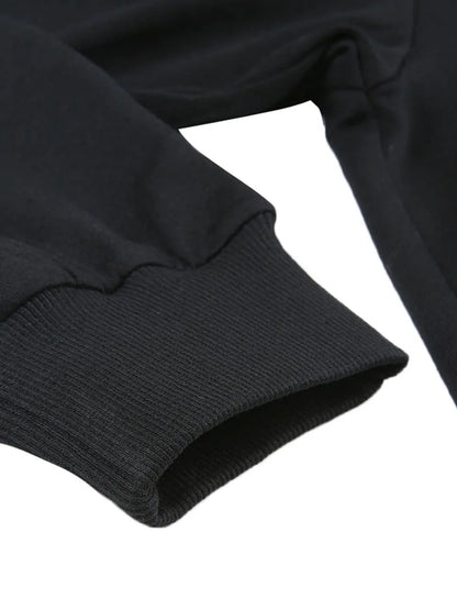 Women's Dark Aesthetic Hoodies Gothic Punk Skull Print Sweatshirt Long Sleeves Casual Hooded Coat y2k Fairycore Grunge Clothes - www.Shopthatapp.com