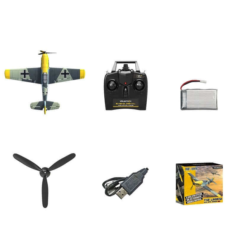 BF109 Warbird RC Plane, 2.4GHz 4CH 400mm Wingspan - Aerobatics & XPilot EPP RTF - www.Shopthatapp.com