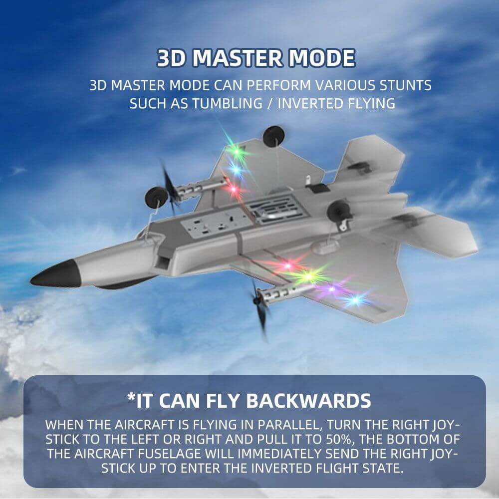 Fixed Wing 2.4G 4 Channel Kid Boy Gift BM16 for F22 Raptor RC Glider Plane Toy EPP Foam Remote Control Airplane - www.Shopthatapp.com