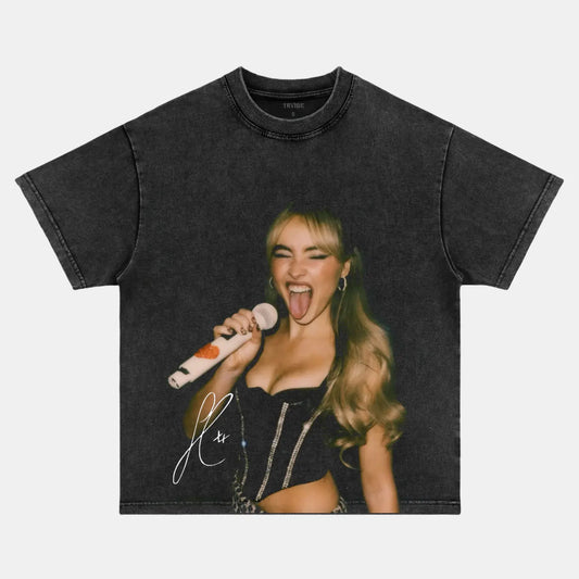 Sabrina Carpenter: Music Icon Tee V2 - www.Shopthatapp.com
