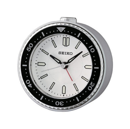 SEIKO Desk Alarm Clock White | QHE184J-Jewellery-www.Shopthatapp.com-Bezel House