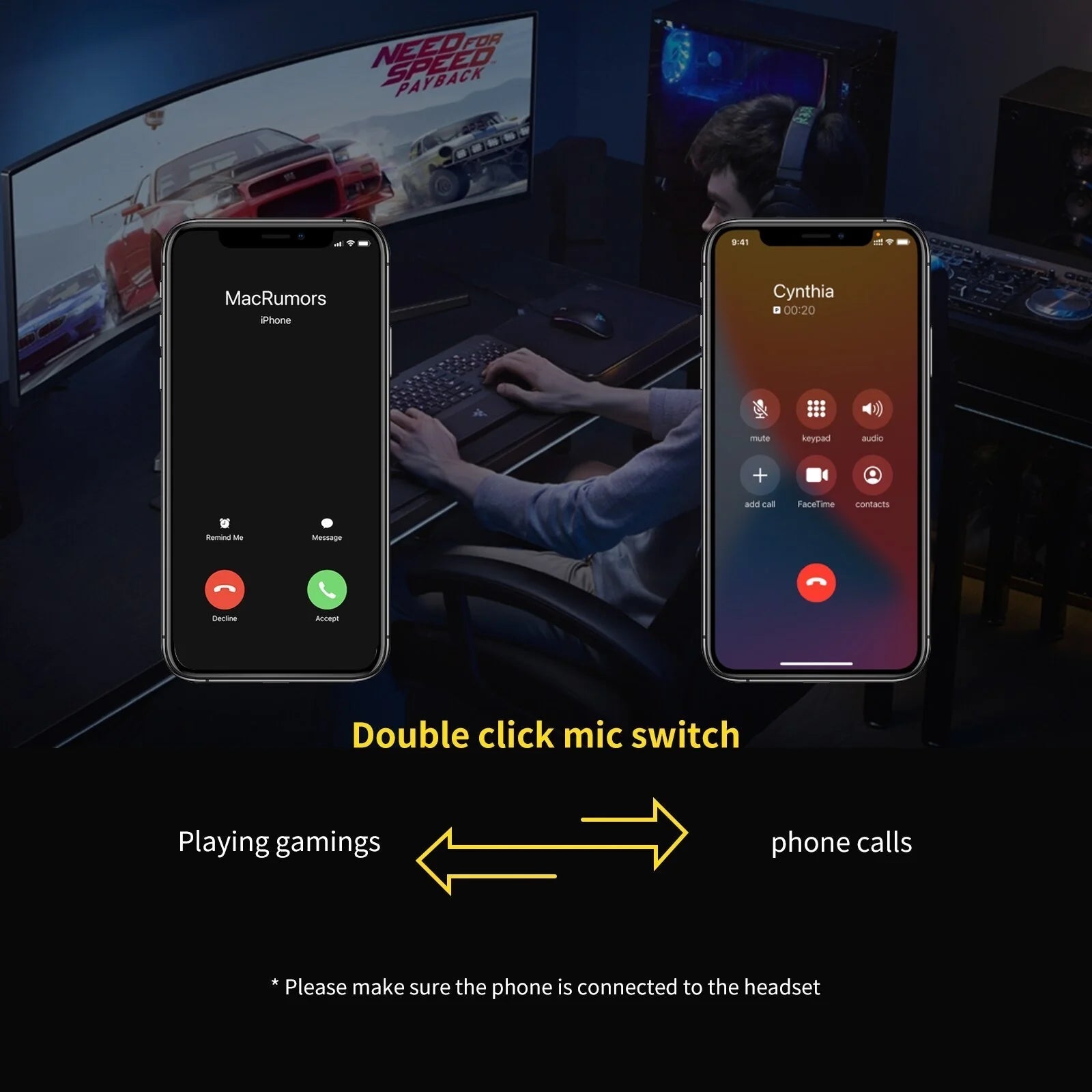SOMiC G760 Wireless Gaming Headset - PC|PS4|PS5|XBOX - www.Shopthatapp.com #