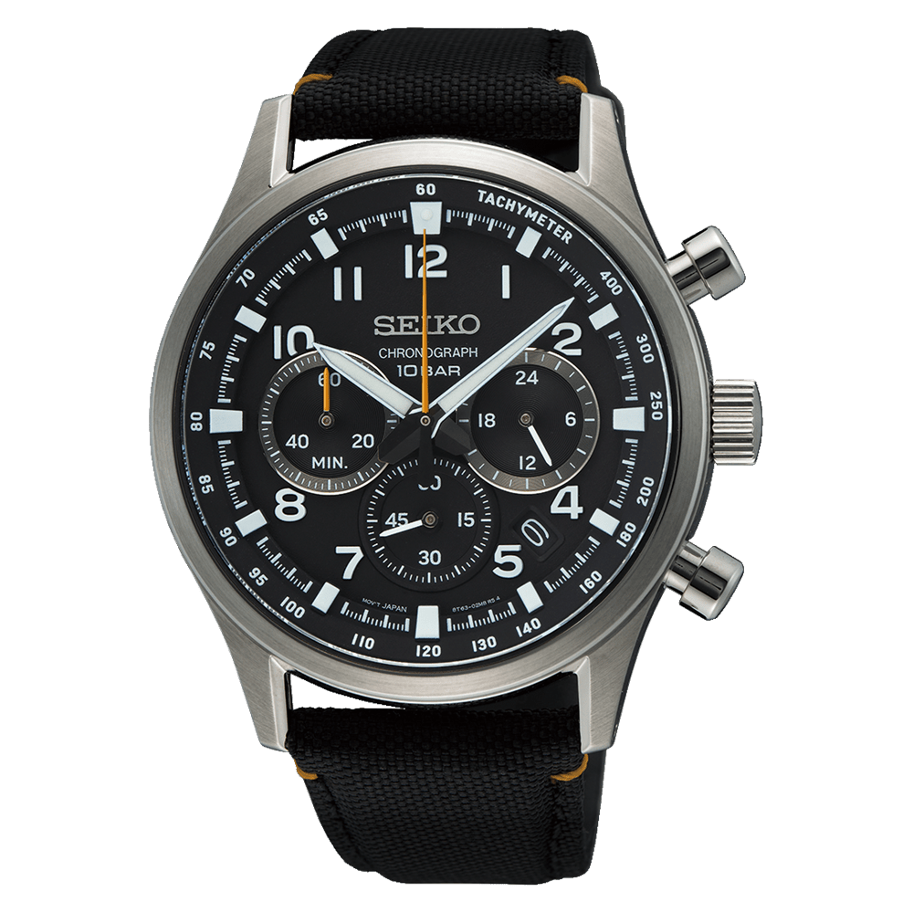 SEIKO Chronograph Quartz Black | SSB449 - www.Shopthatapp.com