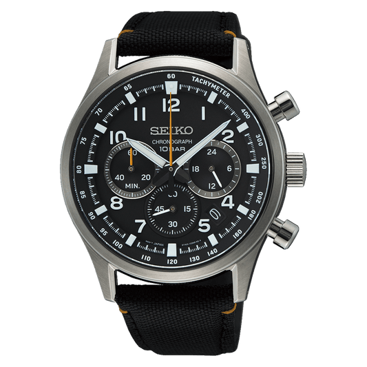 SEIKO Chronograph Quartz Black | SSB449 - www.Shopthatapp.com