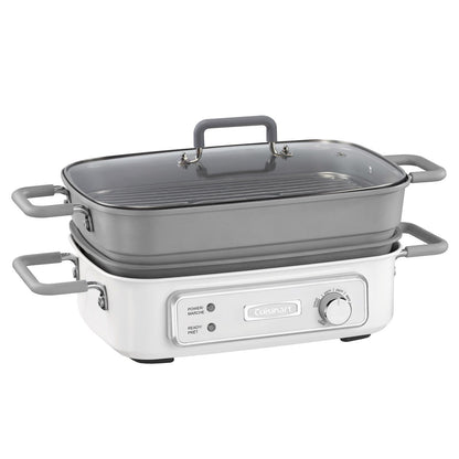 STACK5 Multifunctional Grill with Glass Lid-Kitchen appliance-www.Shopthatapp.com-Snake Oil Guru