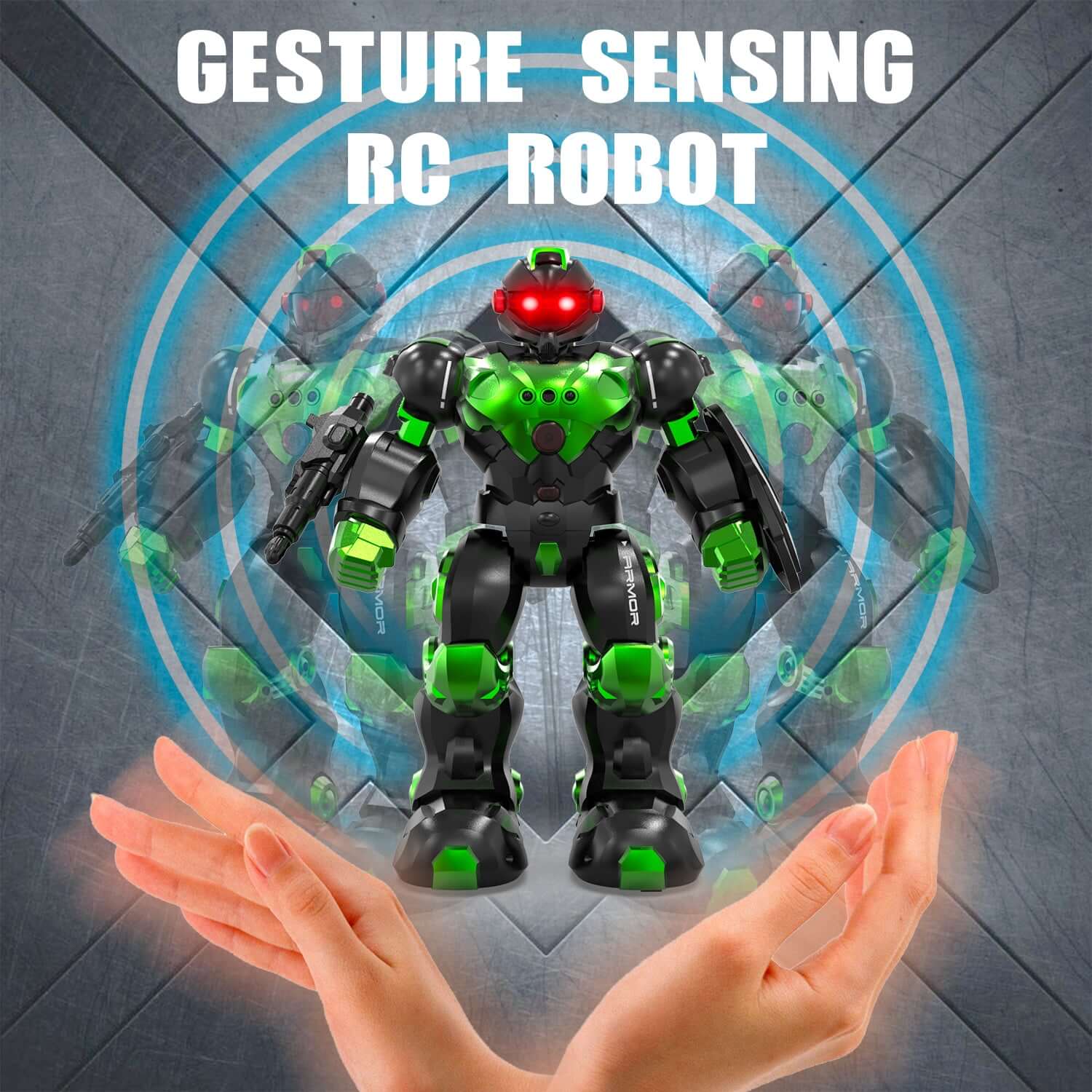 STEMTRON Programmable RC Robot Toy with Gesture Sensing and Interactive Play - www.Shopthatapp.com #