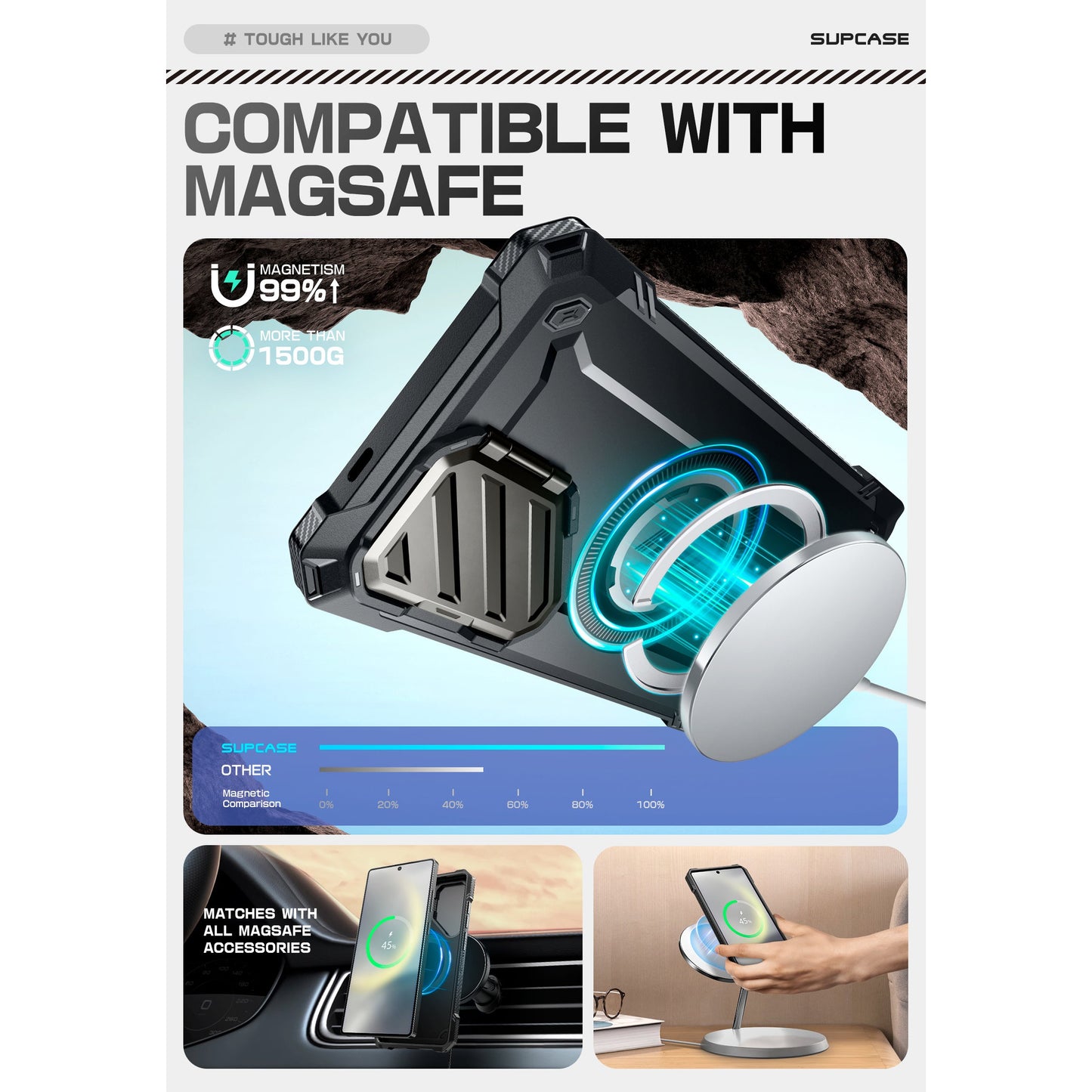 Galaxy S25 Ultra Unicorn Beetle MAG XT Bumper Case -Black