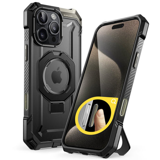 iPhone 16 Pro 6.3 inch UB Grip MagSafe Camera Control Button Phone Case-Black - www.Shopthatapp.com