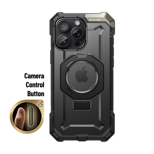 iPhone 16 Pro 6.3 inch UB Grip MagSafe Camera Control Button Phone Case-Black - www.Shopthatapp.com