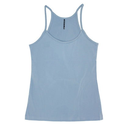 Ladies FHC Basic Spaghetti Strap Racer Back Tank Top-Teen Girls fashion-www.Shopthatapp.com-Fashion Hub Club