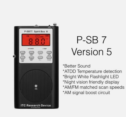 Radio fantôme FM/AM P-SB7T Rev5 Spirit Box d'ITC Research