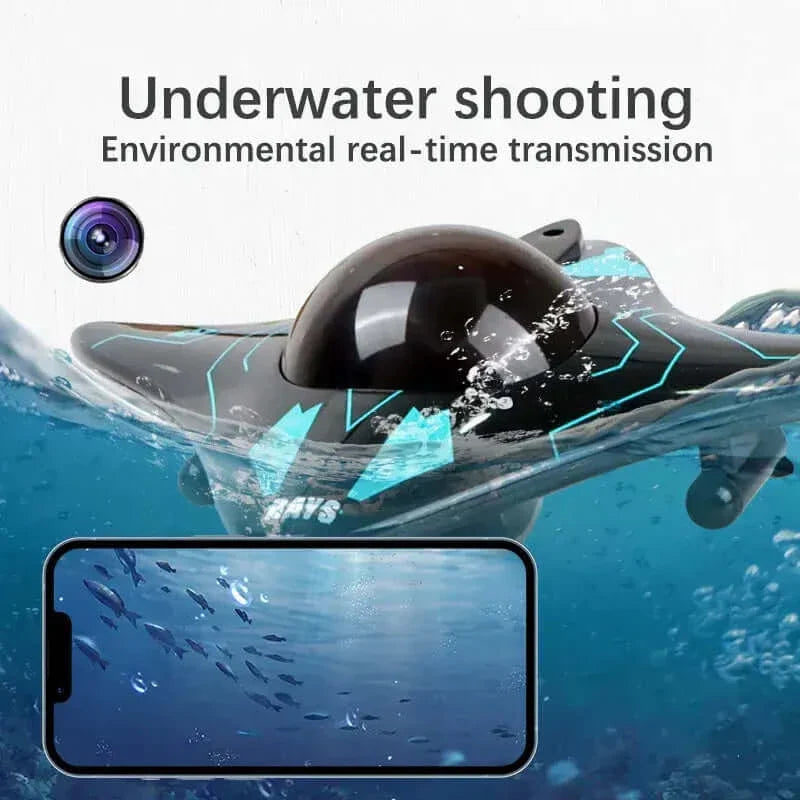 6Ch RC Submarine with Camera - WiFi FPV Boat | KidsToyLover - www.Shopthatapp.com
