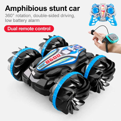 High-Tech 2.4G Amphibious Stunt RC Car - Double-Sided Tumbling | KidsToyLover - www.Shopthatapp.com