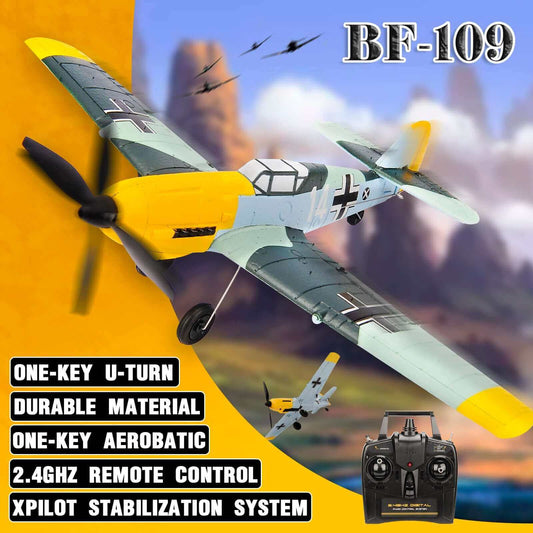 BF109 Warbird RC Plane, 2.4GHz 4CH 400mm Wingspan - Aerobatics & XPilot EPP RTF - www.Shopthatapp.com