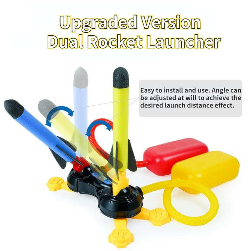 Safe & Durable Kid Air Rocket Launcher - Fun Outdoor Jump Toy for Kids & Adults - www.Shopthatapp.com #