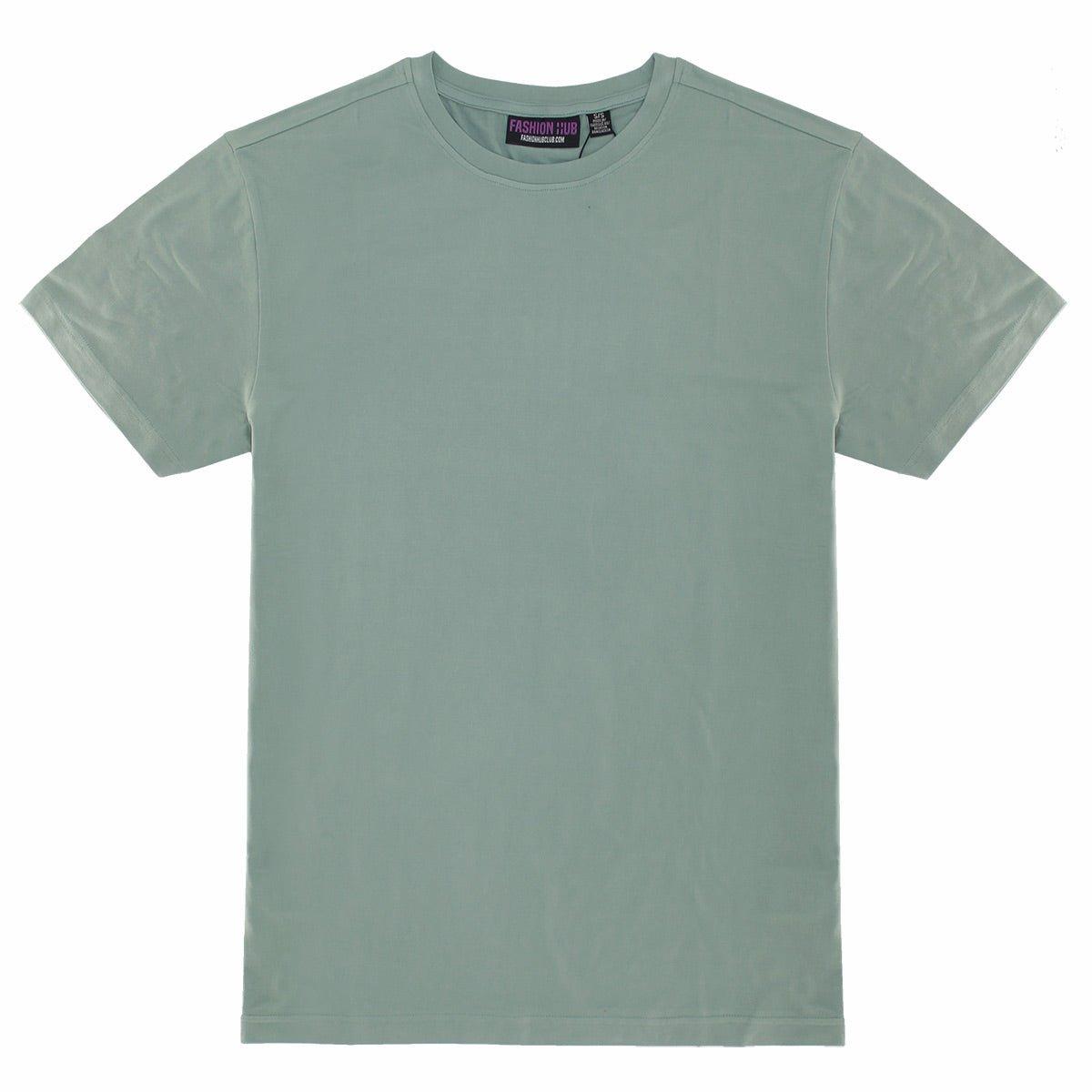 Sage Better Basics Ultra-Soft Crewneck Short Sleeve T-Shirt by Fashion Hub - www.Shopthatapp.com #
