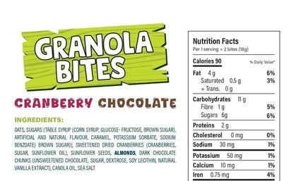 Canada Moose Granola Bites Cranberry Chocolate 100G - www.Shopthatapp.com