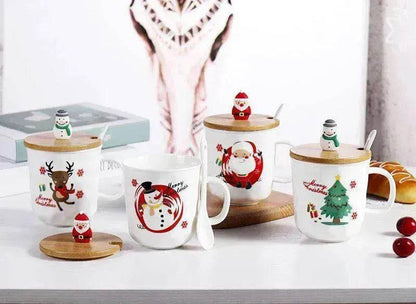 Santa Claus Christmas Tree Ceramic Cup Cartoon Mug - www.Shopthatapp.com