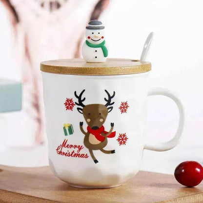 Santa Claus Christmas Tree Ceramic Cup Cartoon Mug - www.Shopthatapp.com