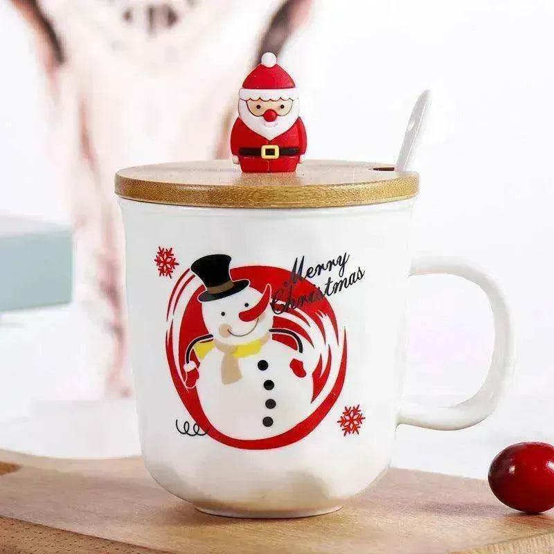 Santa Claus Christmas Tree Ceramic Cup Cartoon Mug - www.Shopthatapp.com