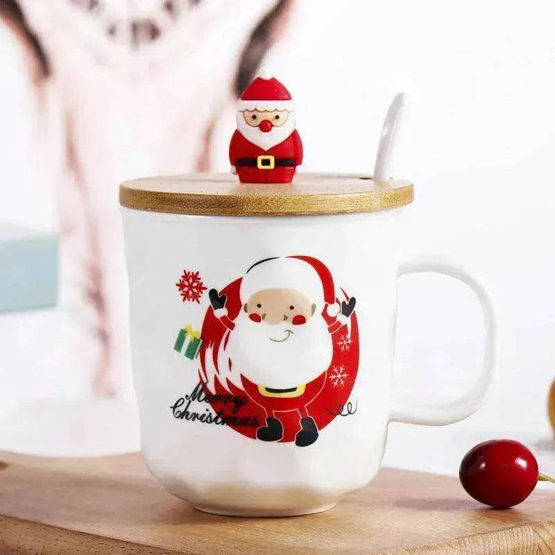 Santa Claus Christmas Tree Ceramic Cup Cartoon Mug - www.Shopthatapp.com