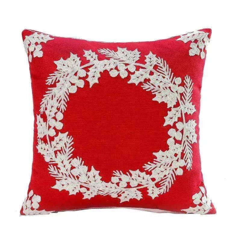 Santa Claus Tree Snowman Sofa Cushion Cover Pillow Case - www.Shopthatapp.com