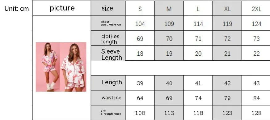 Satin Printed Two-piece Suit Pajamas For Women - www.Shopthatapp.com #