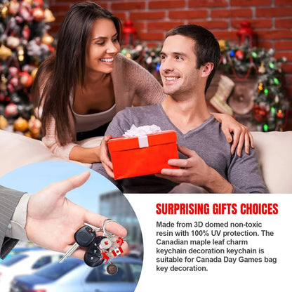 1/3/12PCS Canadian National Flag Keychains, Canada Souvenirs, Decorative Hanging Key Chain Flag Key Ring For Friends Family - www.Shopthatapp.com