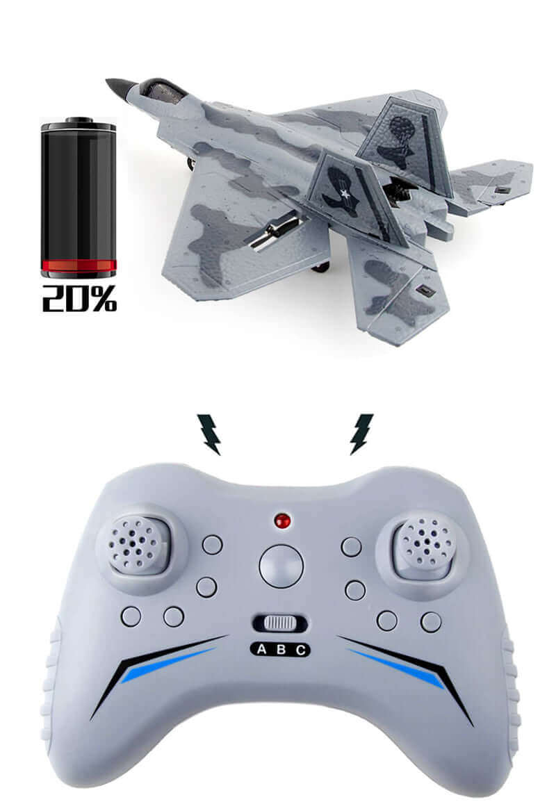 F22 4CH RC Fighter Plane - 2.4G EPP Warbird RTF Toy for Kids - www.Shopthatapp.com