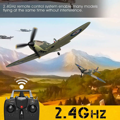 Spitfire RC-Flugzeug: 2,4G 4CH EPP Mini-Warbird-Flugzeug RTF